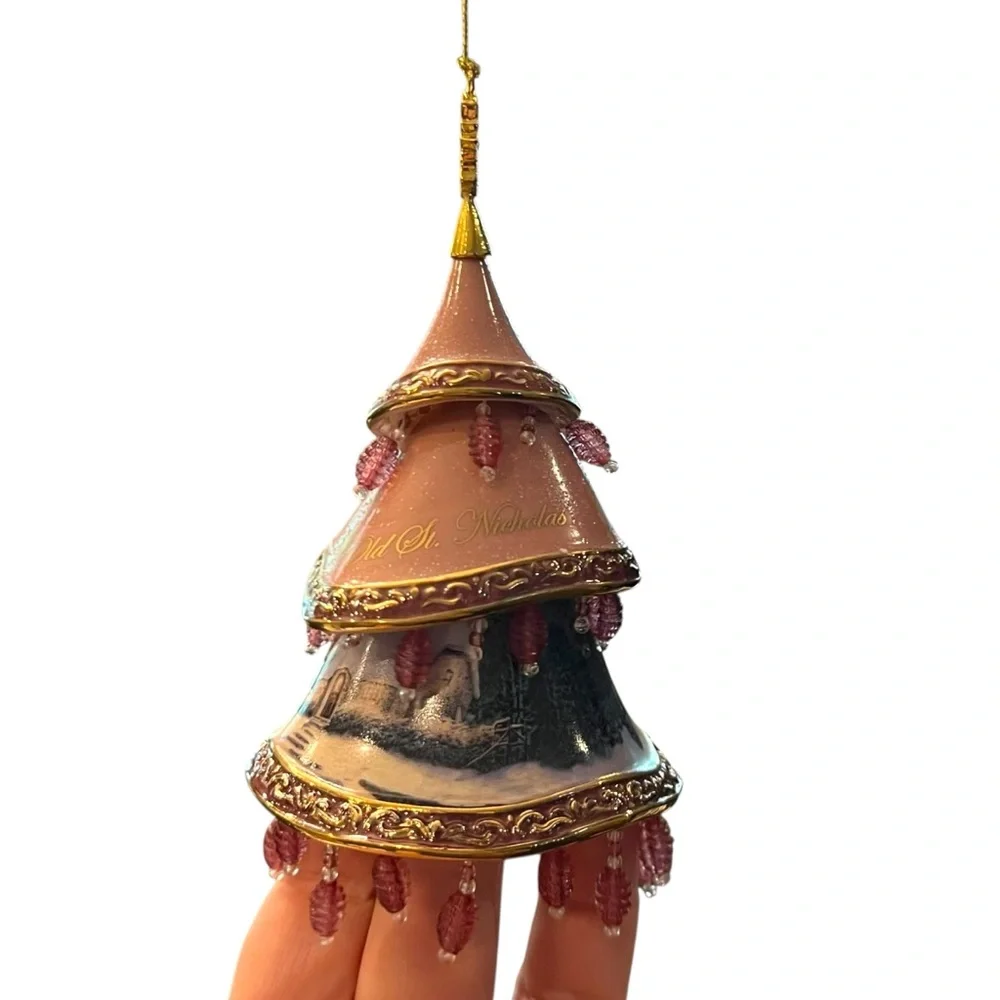 Thomas Kinkade Bradford Exchange Christmas‎ Ornament 3 Trees Heirloom Victorian